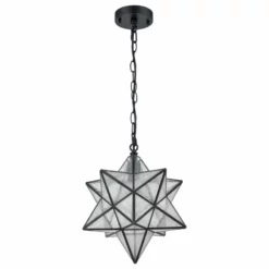 Ecopower Light LLC Moravian Star Pendant Light Star Glass Lights With Chain, Seeded Glass, 14" -Ceiling Lighting Shop b6c1f25d0038adcb 6476 w800 h800 b1 p0