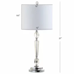 JONATHAN Y Victoria 27" Crystal Table Lamp, Set Of 2, Clear -Ceiling Lighting Shop b701344a0387be66 0753 w800 h800 b1 p0