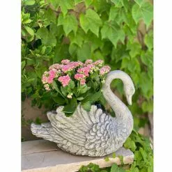 Urban Designs, Casa Cortes Urban Designs Swan Cast Stone Planter Garden Decor, Grey -Ceiling Lighting Shop b7c185d60f1880c1 1662 w800 h800 b0 p0