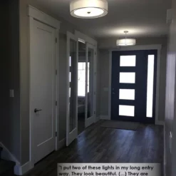 Kira Home Lindos 20" Double Drum Chandelier, Glass Diffuser, Stem-Hung -Ceiling Lighting Shop b9f121cd00da4c82 8695 w800 h800 b0 p0