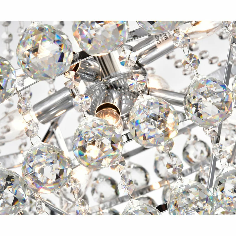 Edvivi Lighting 7-Light Chrome And Crystal Empire 4 Tier Chandelier Glam Lighting 4 Edvivi Lighting 7-Light Chrome And Crystal Empire 4 Tier Chandelier Glam Lighting - Image 4