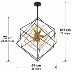 Artika Imperium 9-light Chandelier, Black & Gold 15 Artika Imperium 9-light Chandelier, Black & Gold -Ceiling Lighting Shop ba81005f0f4cfde4 3780 w800 h800 b1 p0