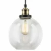 Linea Di Liara Primo Pendant With Clear Glass Shade