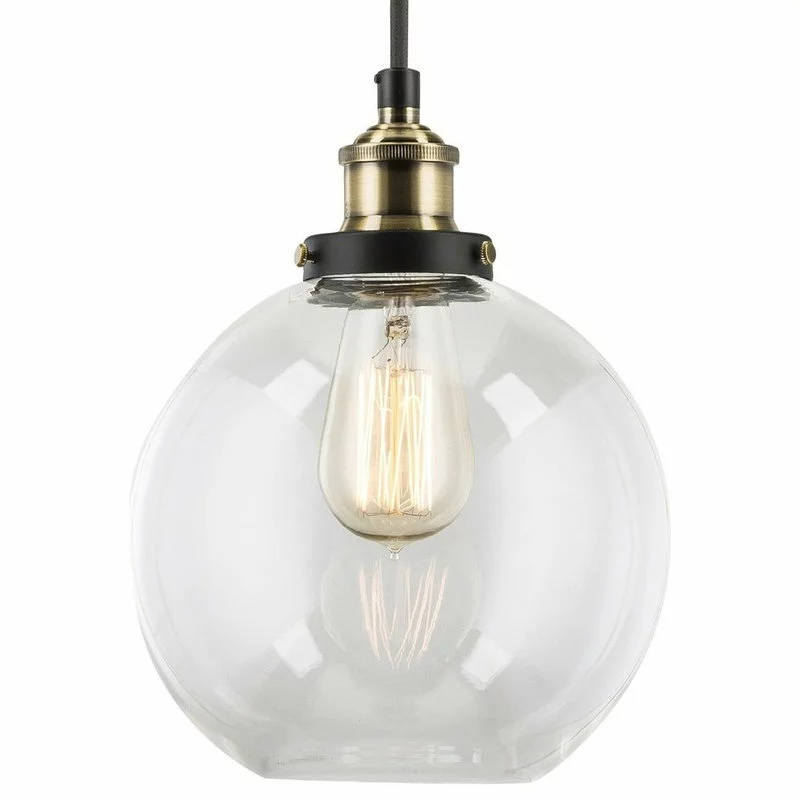 Linea Di Liara Primo Pendant With Clear Glass Shade 1 Linea Di Liara Primo Pendant With Clear Glass Shade