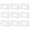 W86 Trading Co., LLC 9-Pack 5W LED Step Dimmable Anti-Glare Light, 3000K Warm White, White