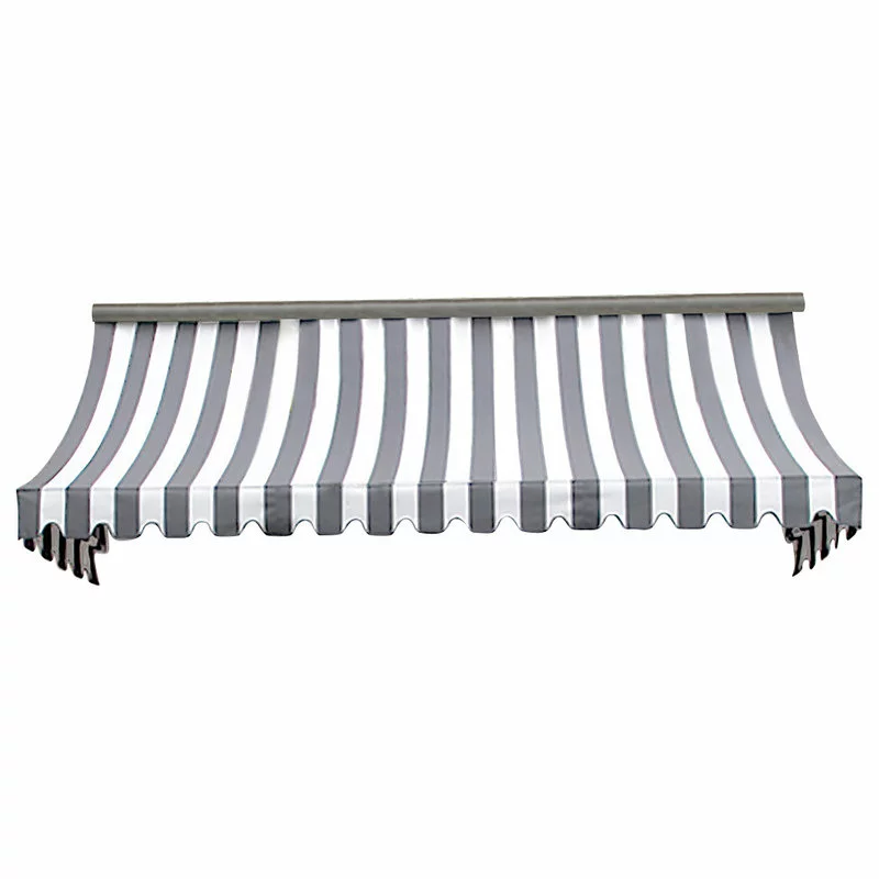 Awntech Corporation 5' Nantucket Window, Entry Awning, 31" Hx24" D, Gray/White 1 Awntech Corporation 5' Nantucket Window, Entry Awning, 31" Hx24" D, Gray/White