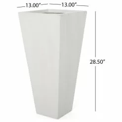 GDFStudio Ephraim Outdoor Cast Stone Planter, Matte White, Medium 15 GDFStudio Ephraim Outdoor Cast Stone Planter, Matte White, Medium -Ceiling Lighting Shop bc213ba70f906de2 6510 w800 h800 b1 p0