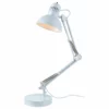 Globe Electric 28" Matte Light Blue Spring Balanced Arm Desk Lamp With Interchangeable Base