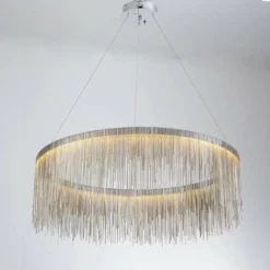 Morsale.com Cadena Stainless Steel Chain Tassel Chandelier, Diameter 32" -Ceiling Lighting Shop bd0164c50dee8e74 3645 w800 h800 b0 p0