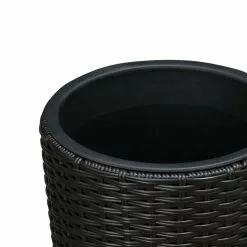 Balkene Home Noah Round Wicker Planter 2-piece Set In Black -Ceiling Lighting Shop bd01a15b00a29d15 3599 w800 h800 b0 p0