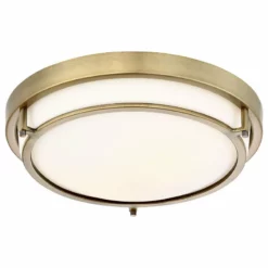 Trade Winds Lighting Trade Winds Felton 2-Light Flush Mount Ceiling Light In Natural Brass -Ceiling Lighting Shop bdf1e2fd0f923e6a 1610 w800 h800 b1 p0