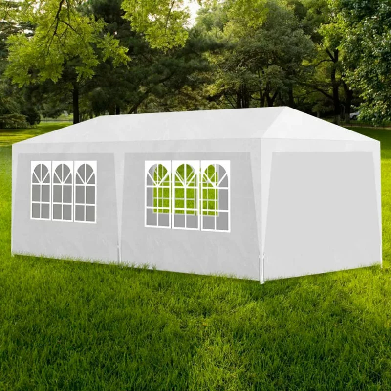 Vida XL International B.V. VidaXL Party Tent 10'x20' White Outdoor Garden Wedding Patio Gazebo Canopy 2 Vida XL International B.V. VidaXL Party Tent 10'x20' White Outdoor Garden Wedding Patio Gazebo Canopy - Image 2