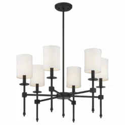 Savoy House Chatham 6-Light Chandelier, Matte Black -Ceiling Lighting Shop be9105200bfed6fd 3377 w800 h800 b1 p0