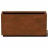 Veradek Metallic Series Corten Steel Long Box Planter, Medium