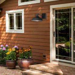 Globe Electric Matte Black Outdoor Indoor Wall Sconce -Ceiling Lighting Shop bf81d97a0ede9ec2 2741 w800 h800 b0 p0