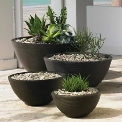 Crescent Garden Delano 16" Planter, Mocha -Ceiling Lighting Shop c09106460ea73439 4711 w800 h800 b0 p0