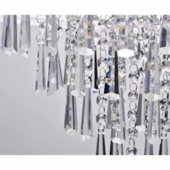 Edvivi Lighting 4-Light Double White Fabric Drum Shade Crystal Pendant Chandelier Glam Lighitng -Ceiling Lighting Shop c0a1d67f0809943f 0649 w800 h800 b0 p0