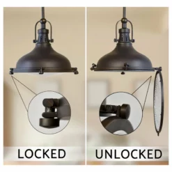 Kira Home Beacon 11" Farmhouse / Nautical Pendant Light, Round Fresnel Glass -Ceiling Lighting Shop c1013e0c00c3e74b 8690 w800 h800 b1 p0