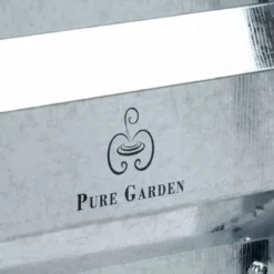 Pure Garden Raised Garden Bed Kit With Adjustable Galvanized Iron 23.5"Lx23.5"Wx12"H -Ceiling Lighting Shop c141f152099df414 3867 w800 h800 b0 p0