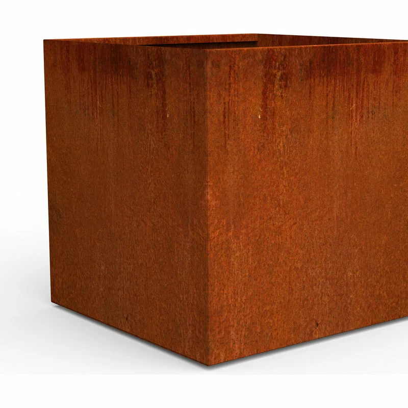 PlanterCraft Corten Steel Planter, Cube Xxlarge - 36"lx36"wx36"h 2 PlanterCraft Corten Steel Planter, Cube Xxlarge - 36"lx36"wx36"h - Image 2