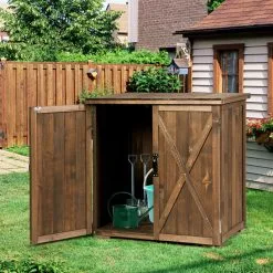 Gymax Storage Cabinet With Double Doors Solid Fir Wood Tool Shed Garden -Ceiling Lighting Shop c2a1d65e006755f7 5398 w800 h800 b0 p0