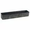 CYS EXCEL, INC Zinc Rectangle Planter, Iron Grey Finish 4" Open-5"x24"