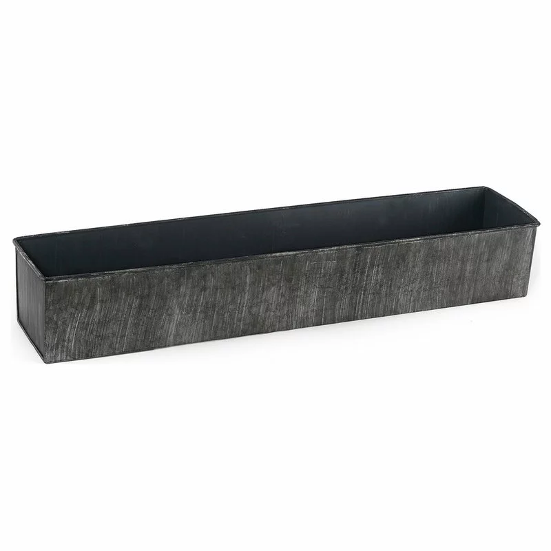CYS EXCEL, INC Zinc Rectangle Planter, Iron Grey Finish 4" Open-5"x24" 1 CYS EXCEL, INC Zinc Rectangle Planter, Iron Grey Finish 4" Open-5"x24"