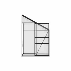 Vida XL International B.V. VidaXL Greenhouse Anthracite Aluminum 50.9 Ft³ Conservatory Garden Plant House -Ceiling Lighting Shop c4519b3003934f71 1092 w800 h800 b1 p0