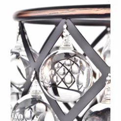 Edvivi Lighting Azha 3-Light Oil Rubbed Bronze Drum Pendant Chandelier With Crystal Spheres Glam -Ceiling Lighting Shop c49120bf0d927ea8 0649 w800 h800 b0 p0