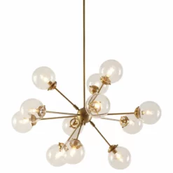 Olliix INK+IVY Paige 12-Light Chandelier With Oversized Globe Bulbs, Gold -Ceiling Lighting Shop c5216f2c01b00b86 4065 w800 h800 b1 p0