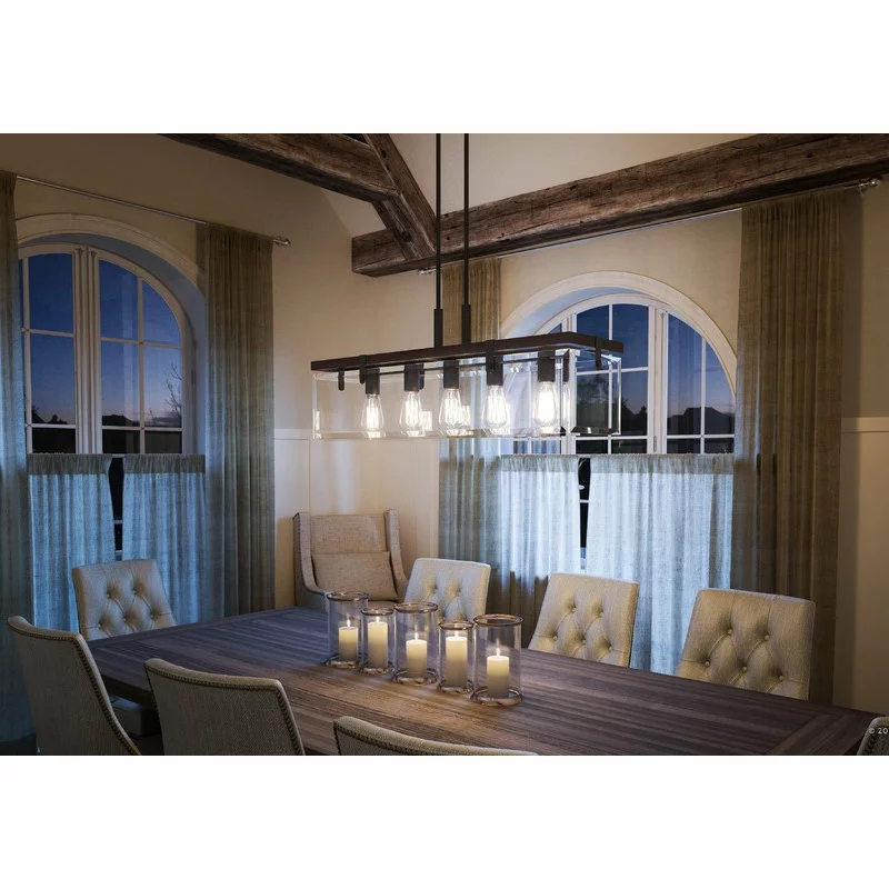 Urban Ambiance Luxury Modern Farmhouse Chandelier, Bristol Series, Olde Bronze 2 Urban Ambiance Luxury Modern Farmhouse Chandelier, Bristol Series, Olde Bronze - Image 2