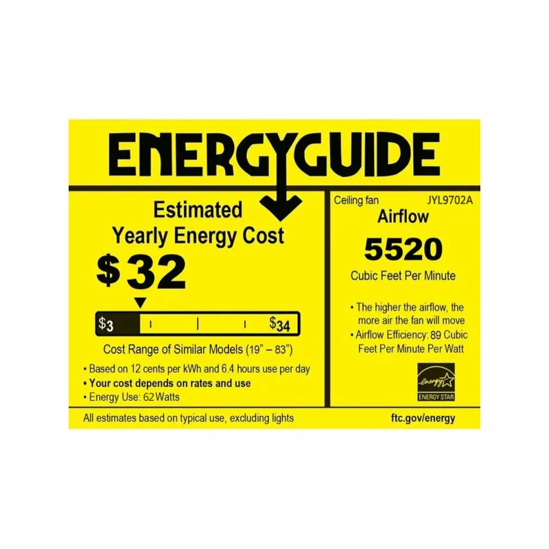 JONATHAN Y Joanna 52" 3-Light LED Ceiling Fan With Remote, Oil Rubbed Bronze 12 JONATHAN Y Joanna 52" 3-Light LED Ceiling Fan With Remote, Oil Rubbed Bronze - Image 12