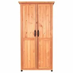 Leisure Season Farmhouse Wood Vertical Storage Shed In Medium Brown -Ceiling Lighting Shop c6d1e185008644b7 3016 w800 h800 b1 p0