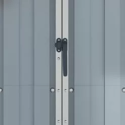 Vida XL International B.V. VidaXL Garden Shed Gray Galvanized Steel Outdoor Garden Tool Storage House -Ceiling Lighting Shop c74135900286068e 2947 w800 h800 b0 p0
