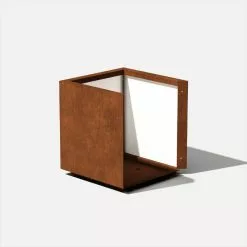 Veradek Metallic Series Corten Steel Cube Planter, Small -Ceiling Lighting Shop c7416f94038f465f 4395 w800 h800 b0 p0
