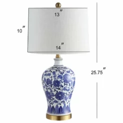 JONATHAN Y Jennifer 25.75" Ceramic Led Table Lamp, Blue And White, Set Of 2 15 JONATHAN Y Jennifer 25.75" Ceramic Led Table Lamp, Blue And White, Set Of 2 -Ceiling Lighting Shop c751fc28038940bb 8976 w800 h800 b1 p0