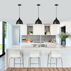 CHLOE Lighting, Inc. CHLOE Lighting WALTER Industrial 1-Light Textured Black Mini Pendant -Ceiling Lighting Shop c79162ca0fdd423d 5609 w800 h800 b0 p0