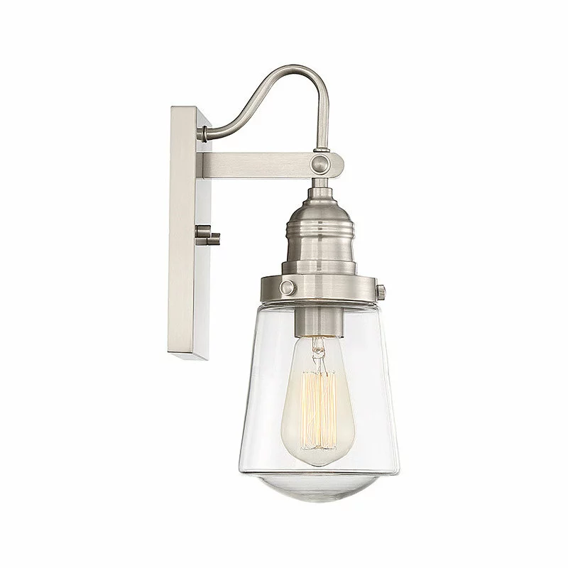 Savoy House Macauley Outdoor Wall Sconce, Satin Nickel, 20.75" 5 Savoy House Macauley Outdoor Wall Sconce, Satin Nickel, 20.75" - Image 5