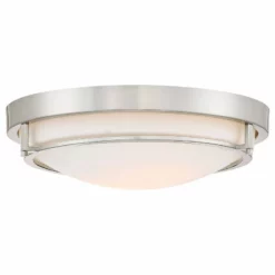 Helmsman Lighting Works 2-Light Flush Mount, Brushed Nickel