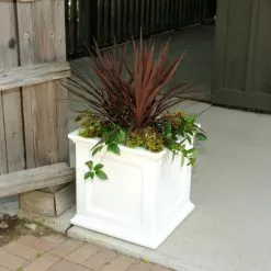 Mayne - Outdoor Products Of Distinction 20"W X 20"D X 20"H Fairfield Patio Planter, White -Ceiling Lighting Shop ca4174560ac3c213 6383 w800 h800 b0 p0