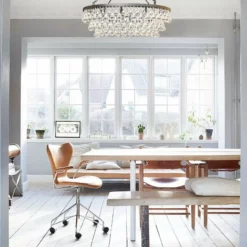 Lightupmyhome Celeste 32" Glass Drop Chandelier, Hanging Or Flush Mount, Black -Ceiling Lighting Shop ca41f0b70303d5c0 5987 w800 h800 b0 p0