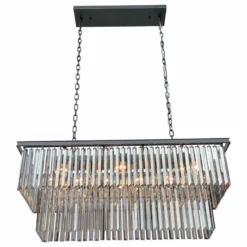 LightUpMyHome D'Angelo 40" Smoked Mirrorred Prism Fringe Crystal Chandelier -Ceiling Lighting Shop ca81e189037d2628 6475 w800 h800 b1 p0