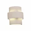 AmeriTec Lighting Caldwell Outdoor Wall Light, Paintable Bisque, Open Top