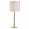 JONATHAN Y Claire 28.5" Crystal Table Lamp, Brass, Set Of 2