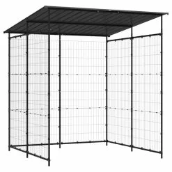 Vida XL International B.V. VidaXL Bicycle Shed Steel Black Outdoor Recreation Storage Cycling Shelter