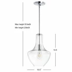 JONATHAN Y Watts 10.5" Glass, Metal LED Pendant, Chrome/Clear, Width: 10.5" 21 JONATHAN Y Watts 10.5" Glass, Metal LED Pendant, Chrome/Clear, Width: 10.5" -Ceiling Lighting Shop ce61fc690f7630f8 1395 w800 h800 b1 p0