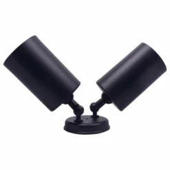 NICOR Lighting 150-Watt Double Cylinder Adjustable Security Flood Light, Black -Ceiling Lighting Shop cf01b3cc0345c4dd 0952 w800 h800 b1 p0