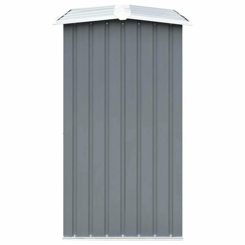 Vida XL International B.V. VidaXL Garden Log Storage Shed Galvanized Steel 67.7" Gray Outdoor Firewood 4 Vida XL International B.V. VidaXL Garden Log Storage Shed Galvanized Steel 67.7" Gray Outdoor Firewood - Image 4