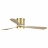 FLINT GARDEN INC 52 In Modern Flush Mounted Ceiling Fan With 3 Blades In Sand Copper