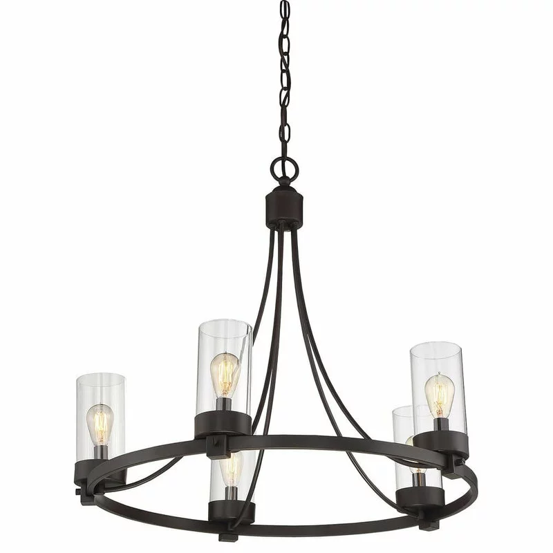 Trade Winds Lighting Trade Winds Ashland 5-Light Chandelier In Oil Rubbed Bronze 3 Trade Winds Lighting Trade Winds Ashland 5-Light Chandelier In Oil Rubbed Bronze - Image 3